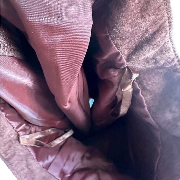 Evan Davies Womens Dark‎ Brown Suede Leather Maxi Skirt With Front Split Size 14 - Picture 6 of 13